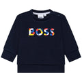 Hugo Boss Toddler Logo Sweatshirt_ Navy J05935 - 849 - NorthBoys