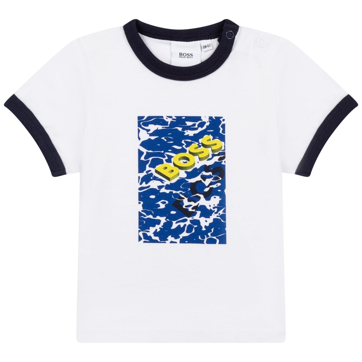 Hugo Boss Toddler T-Shirt w/ Illustration_ White J05913 - 10B - NorthBoys