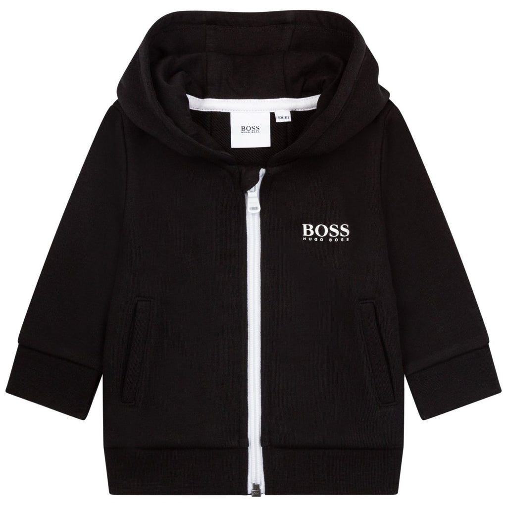 Hugo Boss Toddler Zip - Up Hoodie w/Logo_ Black J05937 - 09B - NorthBoys