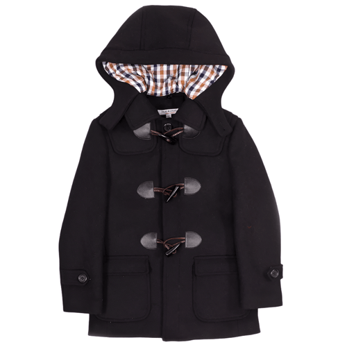 Isaac Mizrahi Boys Black Wool Toggle Coat_ CT004 - NorthBoys