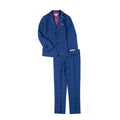 Isaac Mizrahi Boys Slim Plaid Blue 3 Piece Suit ST2398-NorthBoys