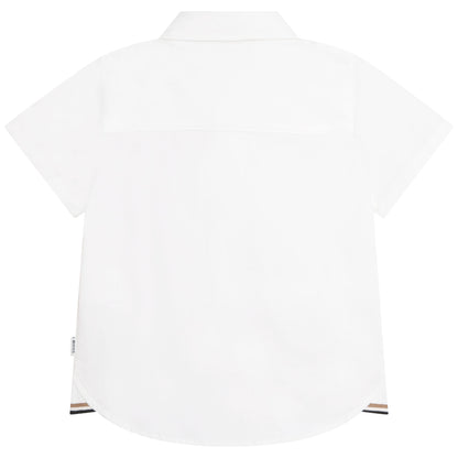 Hugo Boss Toddler Short Sleeve Dress Shirt_White J05982-10P