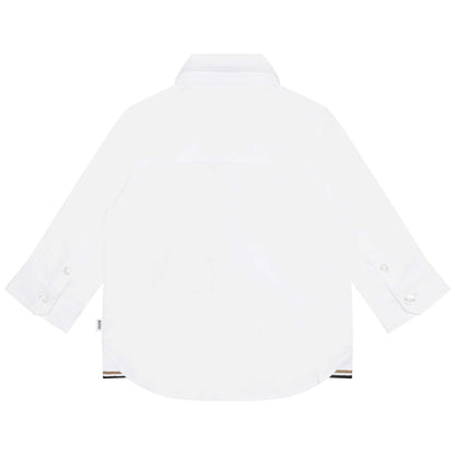 Hugo Boss Toddler Dress Long Sleeve Shirt_White J05983-10P