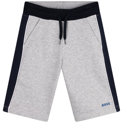 Hugo Boss Boys Bermuda Sweat Shorts_ Grey J24746-A32
