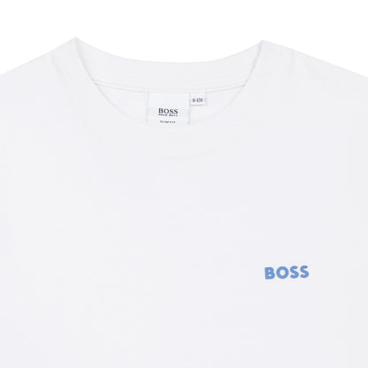Hugo Boss Boys T-Shirt w/Logo_ White J25N48-10B