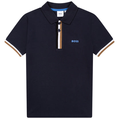 Hugo Boss Boys S/S Polo _ Navy J25N51-849