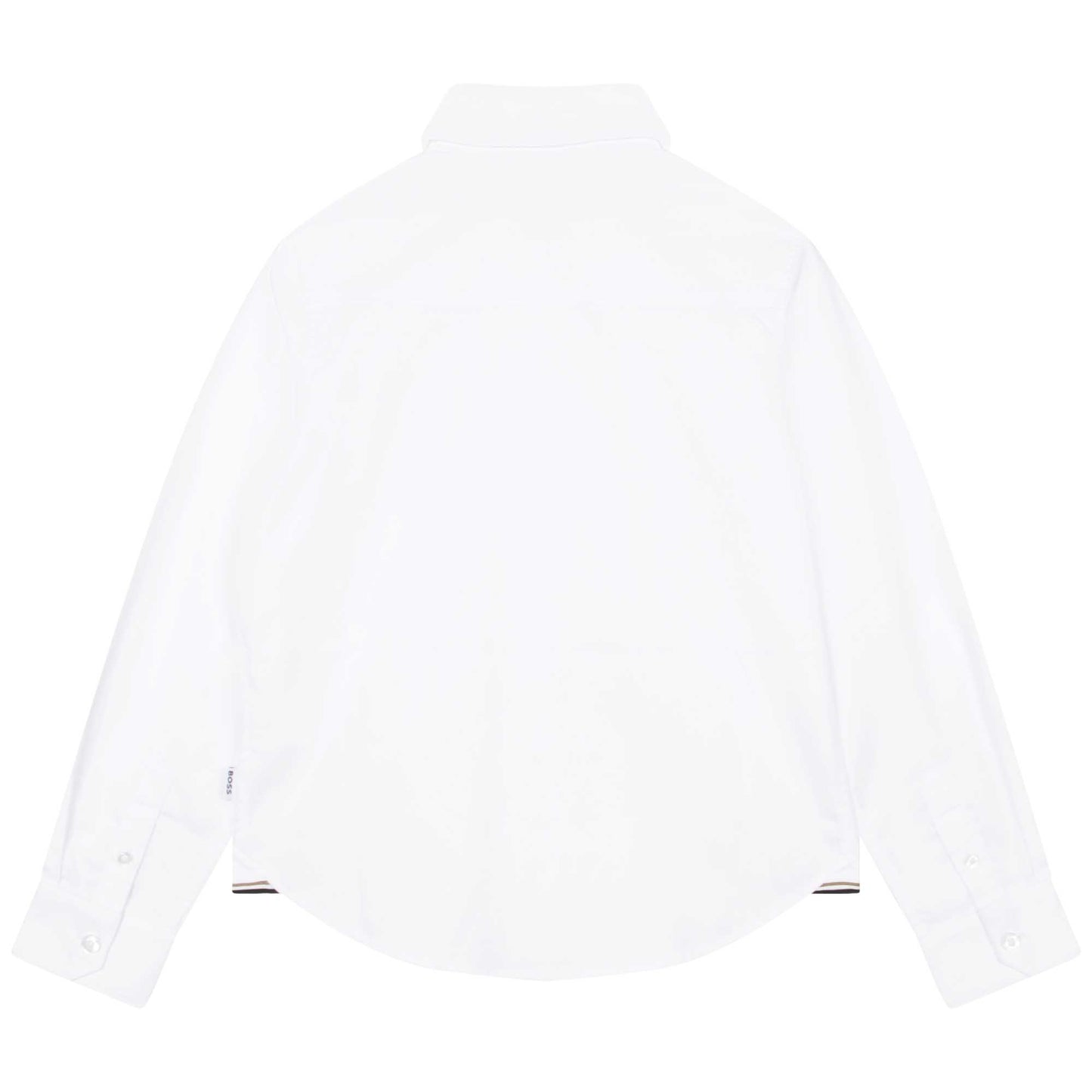 Hugo Boss Boys Long Sleeved Slim Fit Dress Shirt _White J25O35-10P