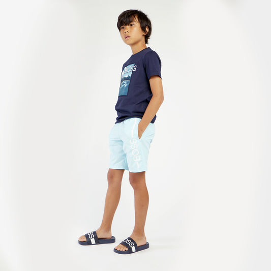 Hugo Boss Boys Slides with Logo