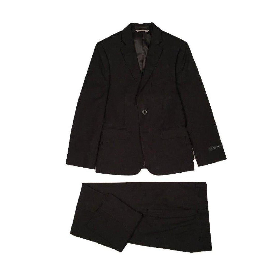 Marc New York Boys Husky Black Suit GWH001-NorthBoys
