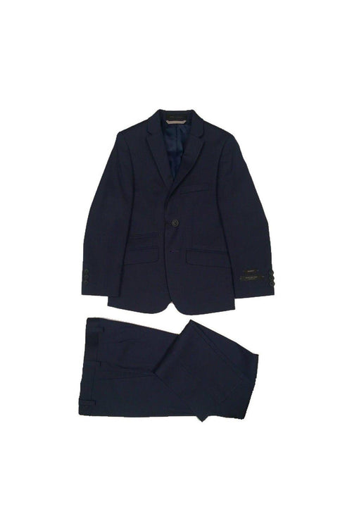 Marc New York Boys Skinny Blue Sharkskin Suit-NorthBoys
