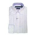 Marc New York Boys Skinny Blue/Grey Check Dress Shirt S0052 - NorthBoys