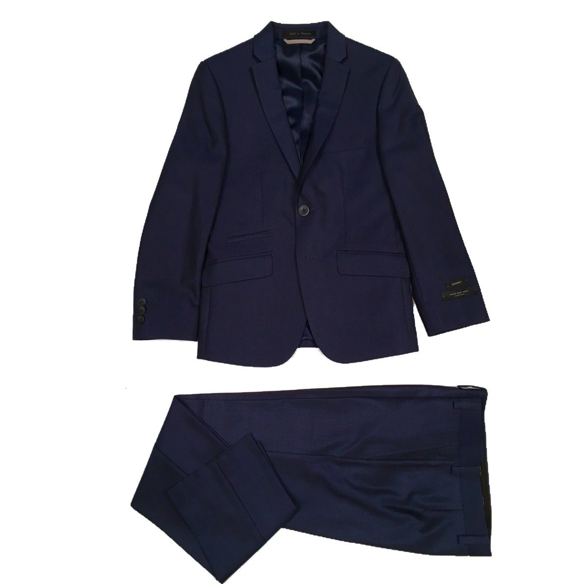 Marc New York Boys Slim Neat Blue Suit W0461-NorthBoys