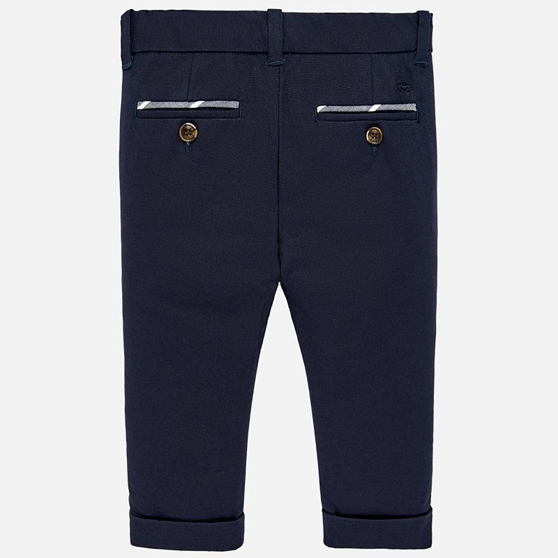 Mayoral Baby Dressy Blue or Navy Linen Pants 1522 - NorthBoys