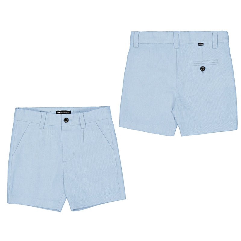 Mayoral Baby Linen Dressy Shorts_Blue 1284 - 81 - NorthBoys