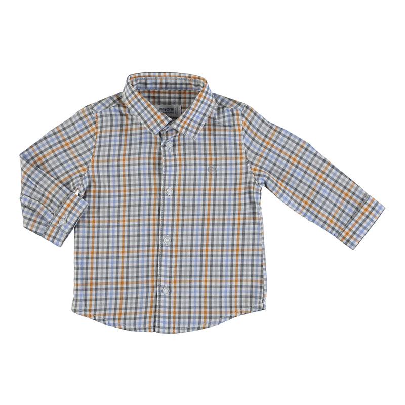 Mayoral Baby Long Sleeve Check Dress Shirt - NorthBoys
