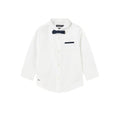 Mayoral Baby Long Sleeve Dress Shirt with BowTie _White 1115 - 40 - NorthBoys