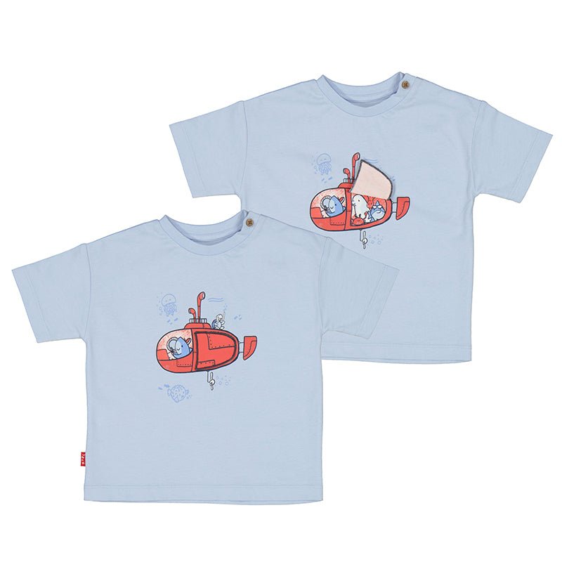 Mayoral Baby s/s T-Shirt Submarine_Light Blue 1029 - 45 - NorthBoys