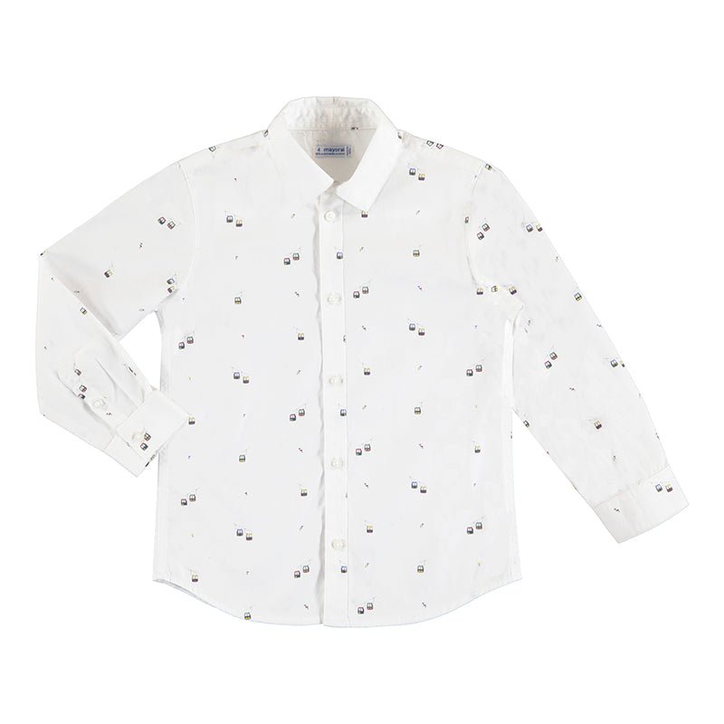Mayoral Mini L/s White Shirt 4167 - 35 - NorthBoys