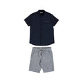 Mayoral Mini Shorts & Linen Shirt Set_ Navy 3267 - 17 - NorthBoys