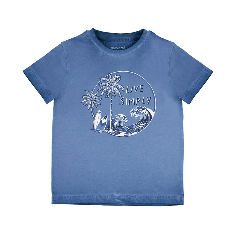 Mayoral Mini T-Shirt w/ Beach Graphic_ Sky 3022 - 16 - NorthBoys
