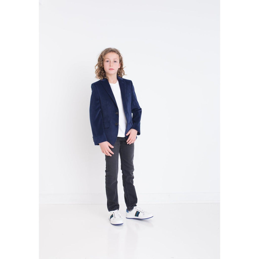 Michael Kors Boys Blue Velvet Sports Jacket_U0077 - NorthBoys