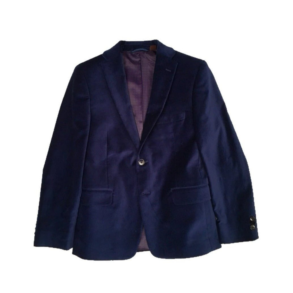 Michael Kors Boys Blue Velvet Sports Jacket_U0077 - NorthBoys