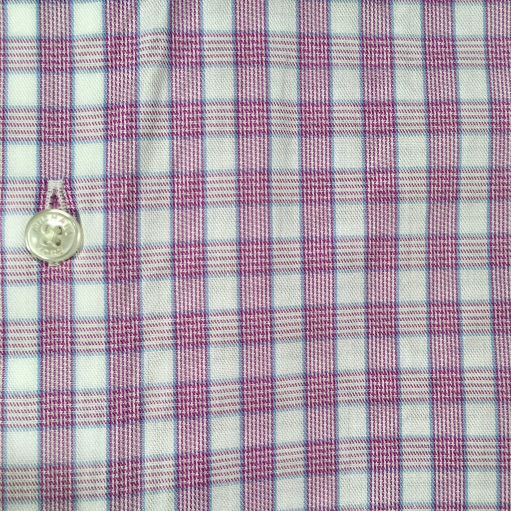 Michael Kors Boys Cotton Pink/White Check Dress Shirt - NorthBoys