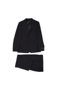Michael Kors Boys Husky Plain Navy Wool Suit-NorthBoys