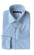 Michael Kors Boys Light Blue Paisley Dress Shirt JY0001 - NorthBoys