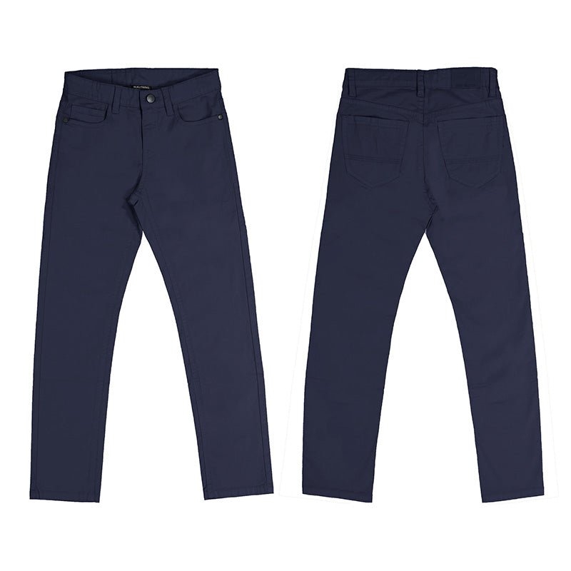 Nukutavake 5 Pocket Slim Fit Basic Pant _Navy 520 - 12 - NorthBoys