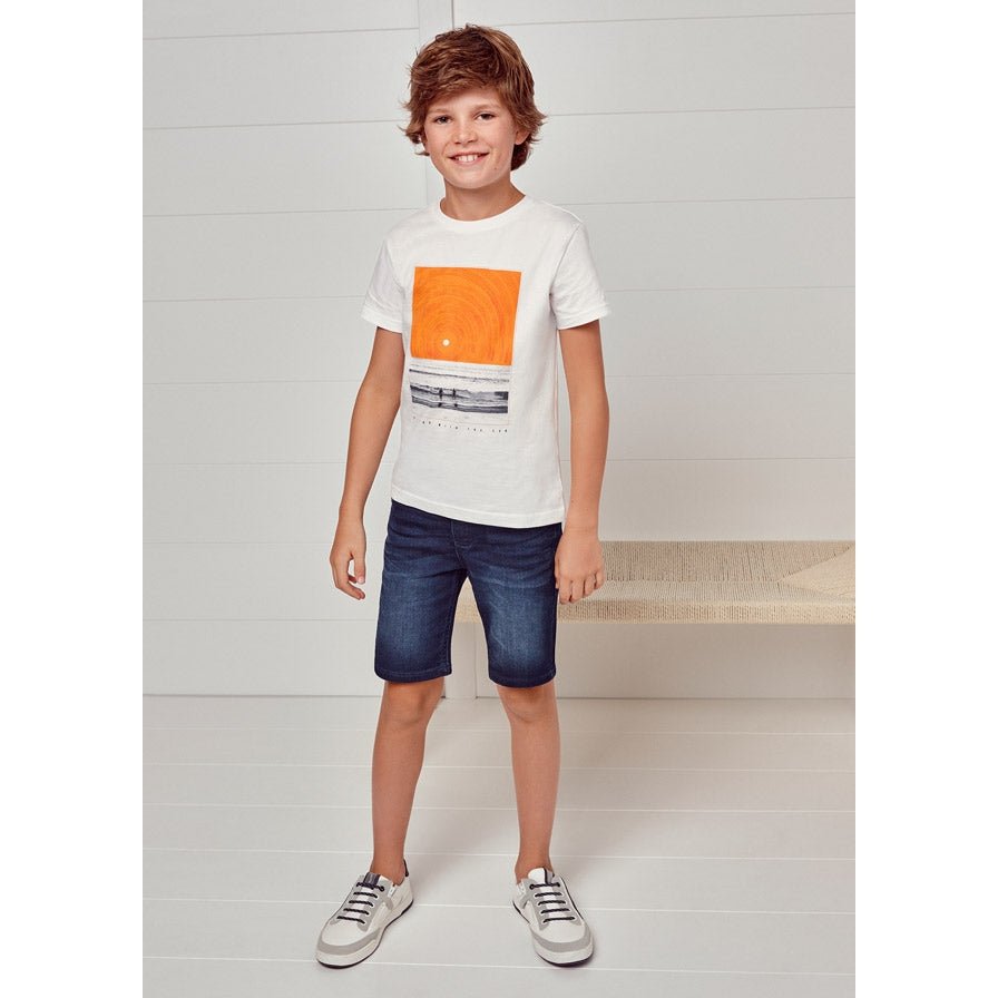 Nukutavake Bermuda Soft Denim Shorts _Medium Blue 6213 - 65 - NorthBoys