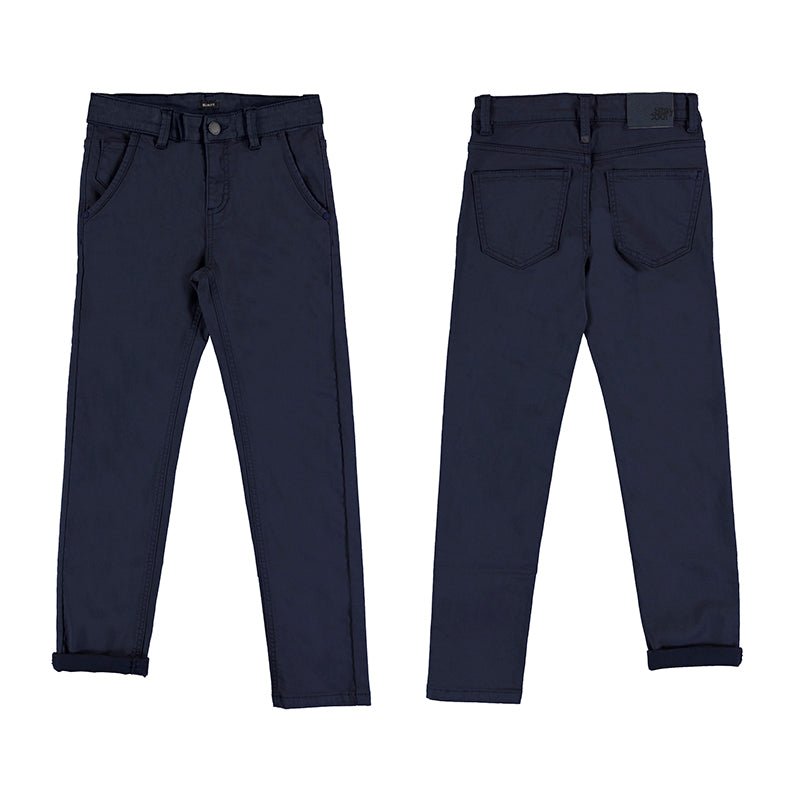 Nukutavake Boys 5 Pocket Navy Cotton Pants 7550 - 18 - NorthBoys