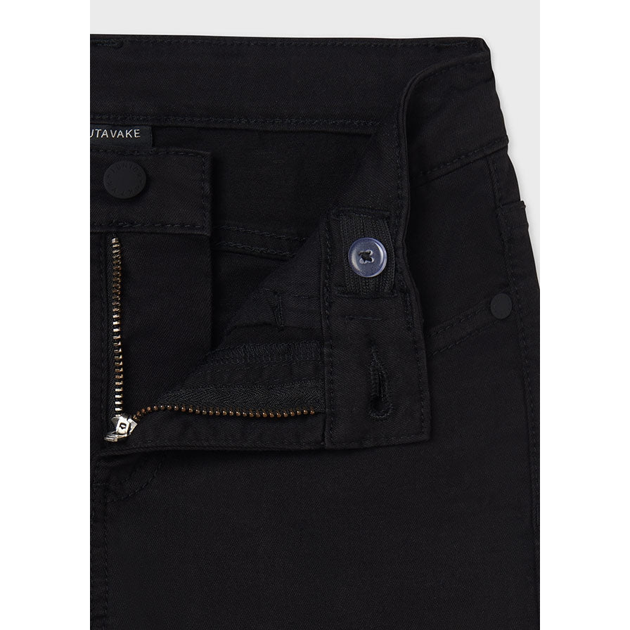 Nukutavake Boys 5 Pocket Slim Fit Basic Black Cotton Pants 582 - 34 212 - NorthBoys