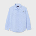 Nukutavake Boys Blue Print Dress Shirt - NorthBoys