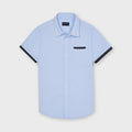 Nukutavake Boys Short Sleeve Blue Dress Shirt - NorthBoys