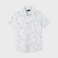 Nukutavake Boys White with Green Print Shirt - NorthBoys