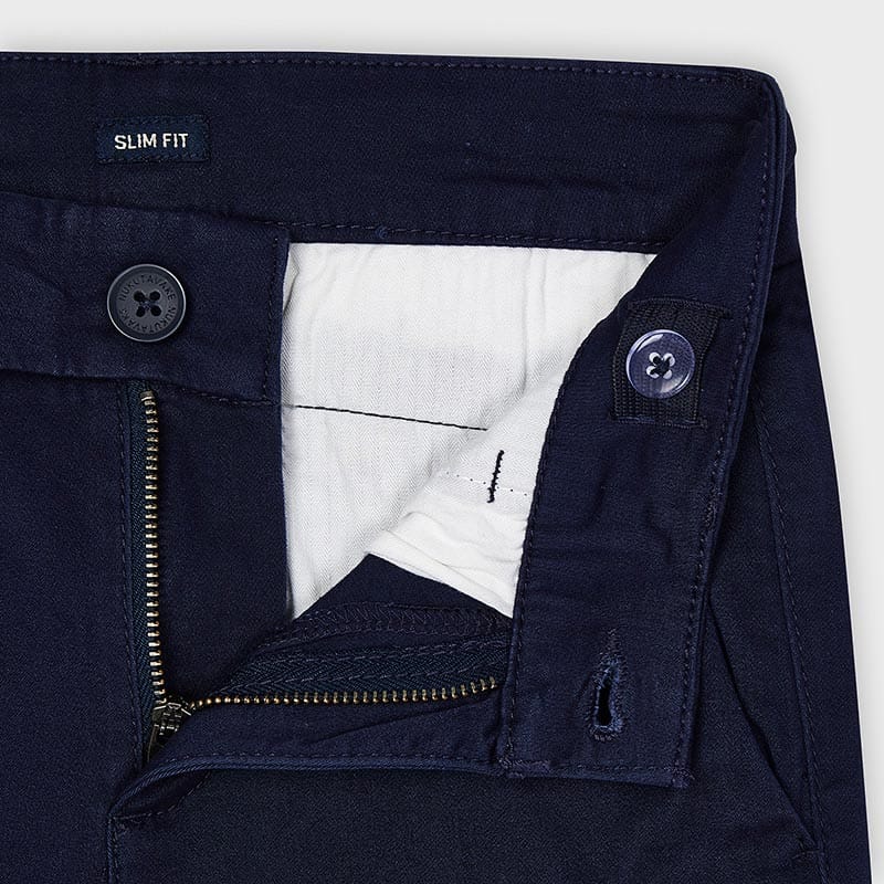 Nukutavake Chino Slim Fit Navy Cotton Pant 530 - 68 - NorthBoys