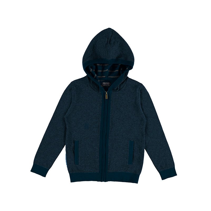 Nukutavake Knitted Navy Hoodie 7346 - 70 - NorthBoys