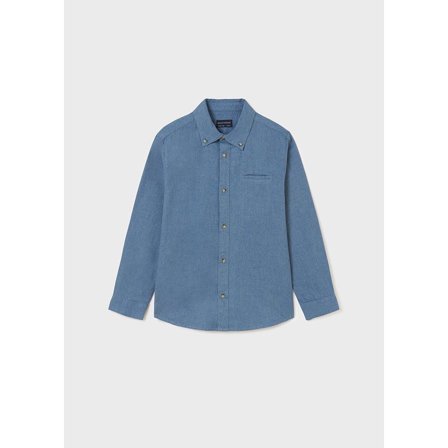 Nukutavake L/S Shirt _Blue 7165 - 38 - NorthBoys