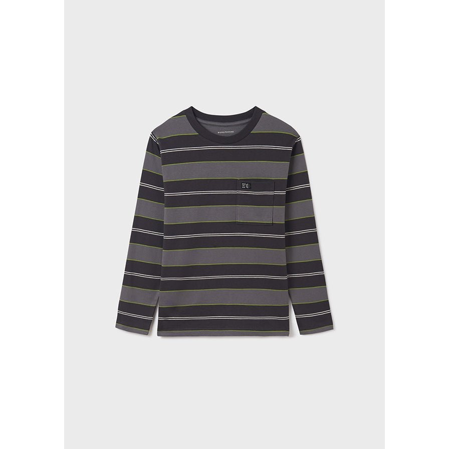 Nukutavake L/S Striped Shirt _Grey 7013 - 15 - NorthBoys