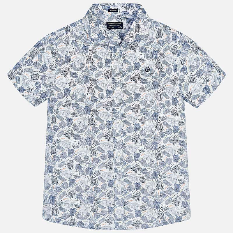 Nukutavake Short Sleeve White, Navy or Aqua Cotton Shirt 6126 - NorthBoys