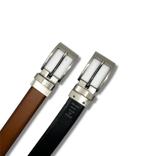 Paul Lawrence Reversible Cognac/Black Leather Belt_ RB30 - NorthBoys