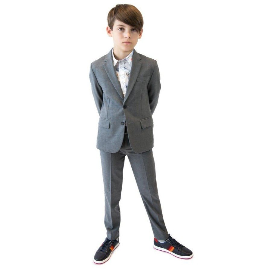 Paul Smith Jr Perfect Grey Wool Suit 5K39512-83-NorthBoys