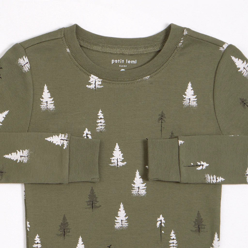 Petit Lem Conifer Print PJ Set _Green 22FRS24414 - 802 - NorthBoys