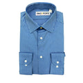 PinoPorte Boys Blue Striped Cotton Dress Shirt_ZH001 - NorthBoys