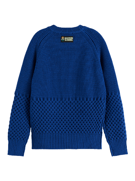 Scotch & Soda Boys Cable Knit Pullover _Blue 167733 - 4869 - NorthBoys
