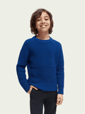 Scotch & Soda Boys Cable Knit Pullover _Blue 167733 - 4869 - NorthBoys