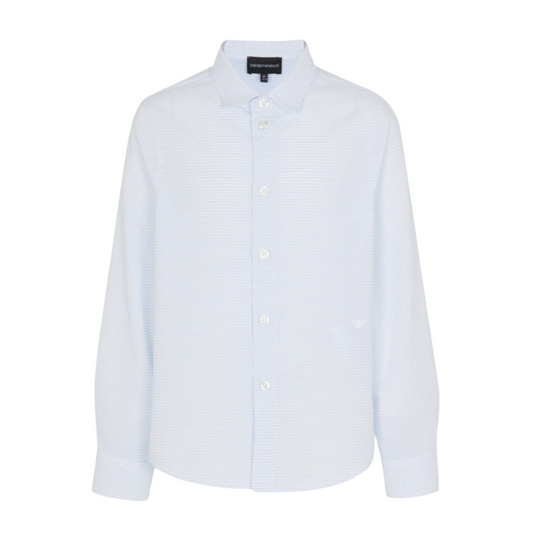 Emporio Armani Boys Pale Blue Dress Shirt_3L4CJD-F9A8