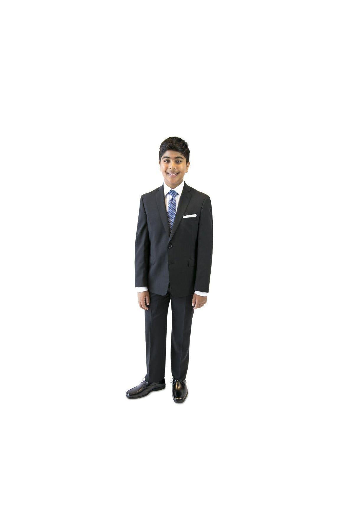 Tallia Boys Husky Navy Wool Suit-NorthBoys