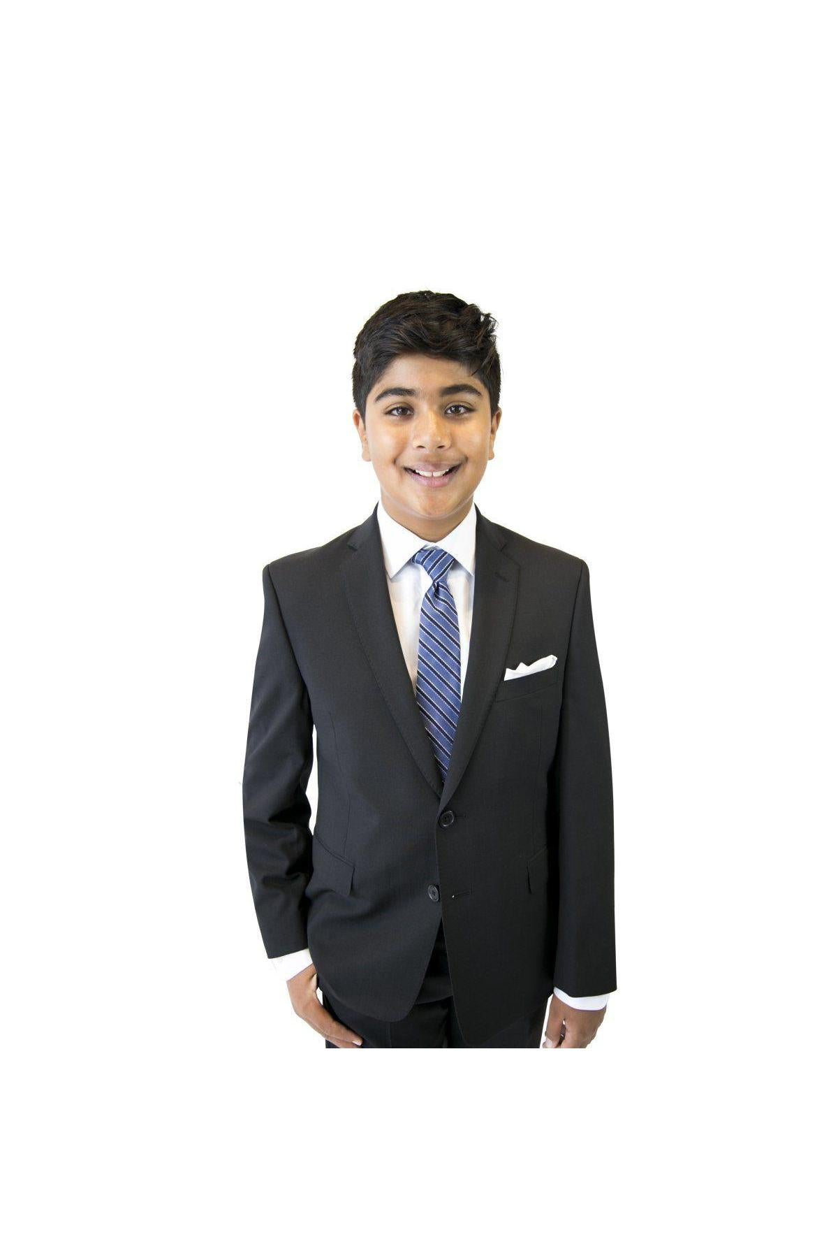 Tallia Boys Husky Navy Wool Suit-NorthBoys